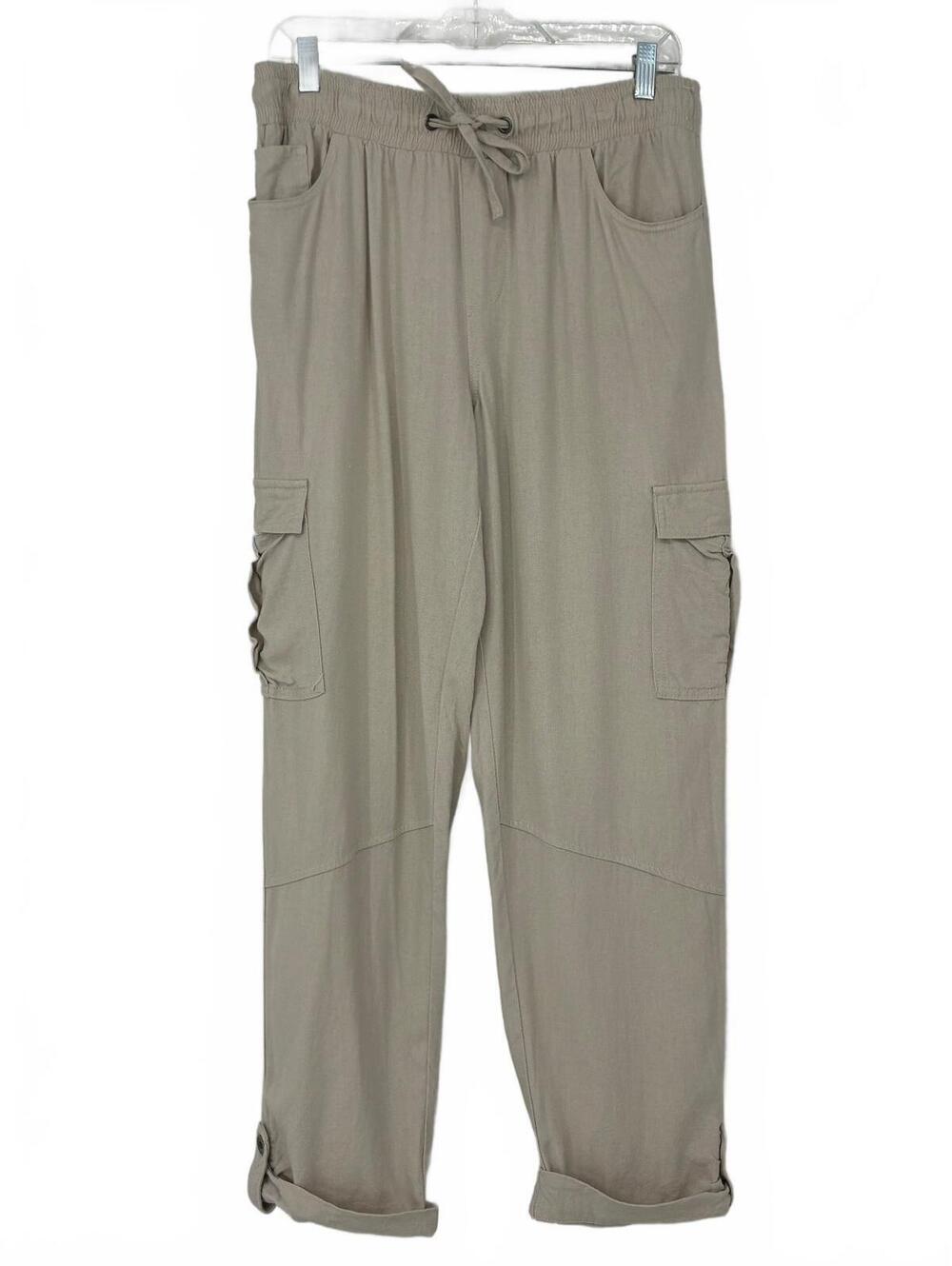 Happily Grey Women's Greige Cargo Pants Size M